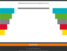 Tablet Screenshot of e46subframeclassactionsettlement.com